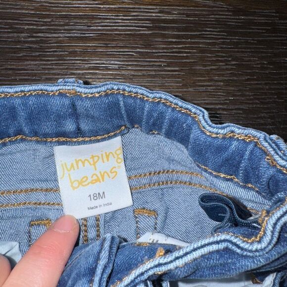 18m jumping beans girls jeans distressed look - Picture 2 of 3